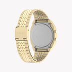 Timex Unisex Gold Tone Stainless Steel Watch, Black Lens | Tw2v74300