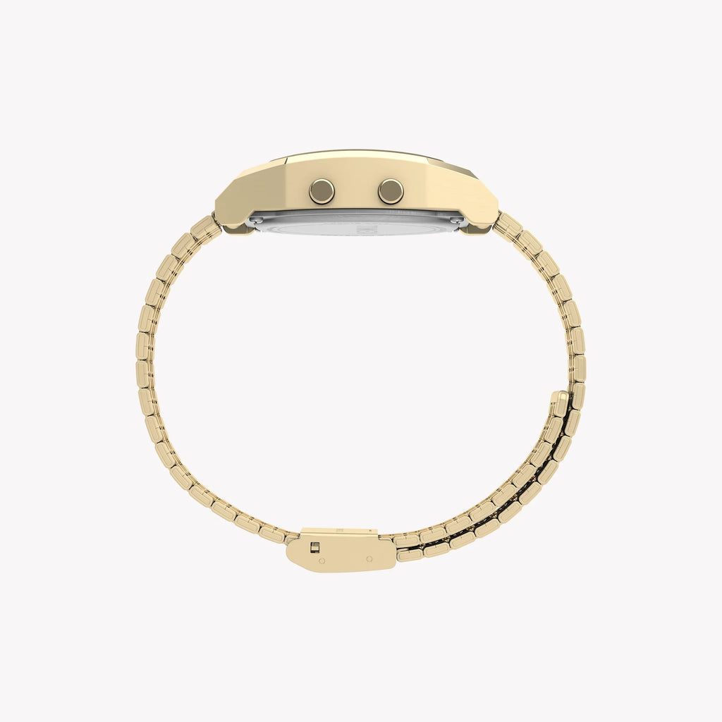 Timex Unisex Gold Tone Stainless Steel Watch, Black Lens | Tw2v74300