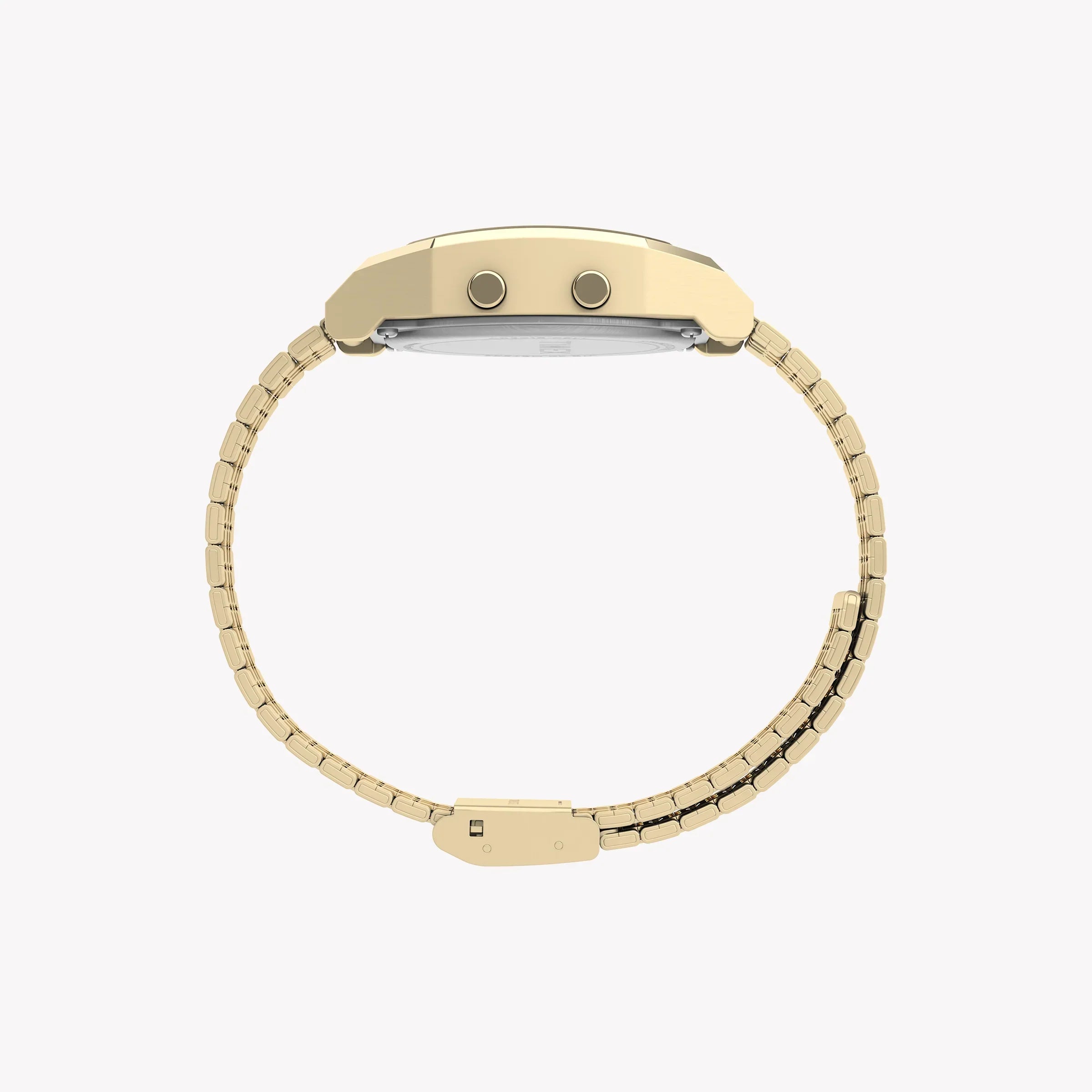 Timex Unisex Gold Tone Stainless Steel Watch, Black Lens | Tw2v74300