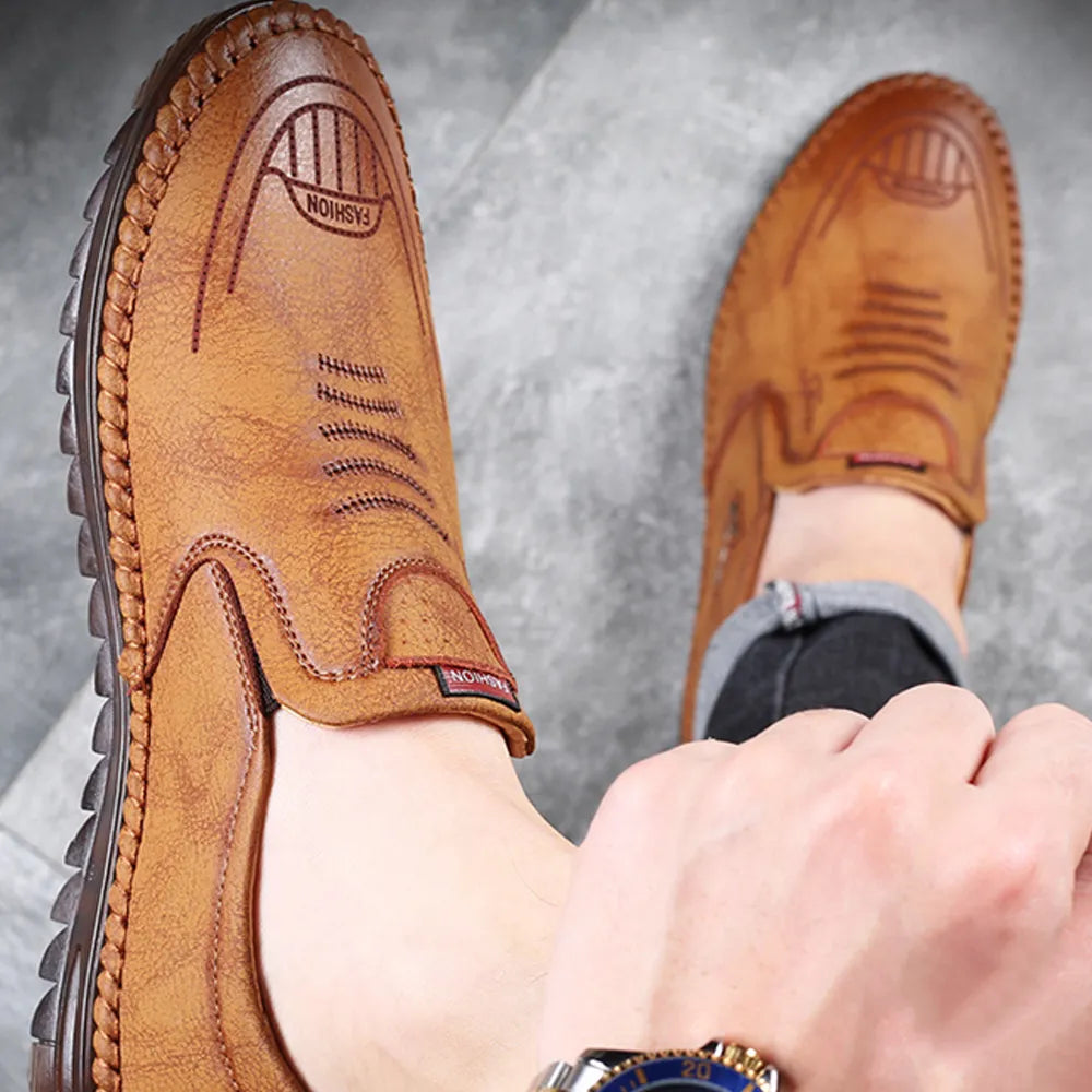 MENS AURELLIA SIGNATURE TAN SHOES