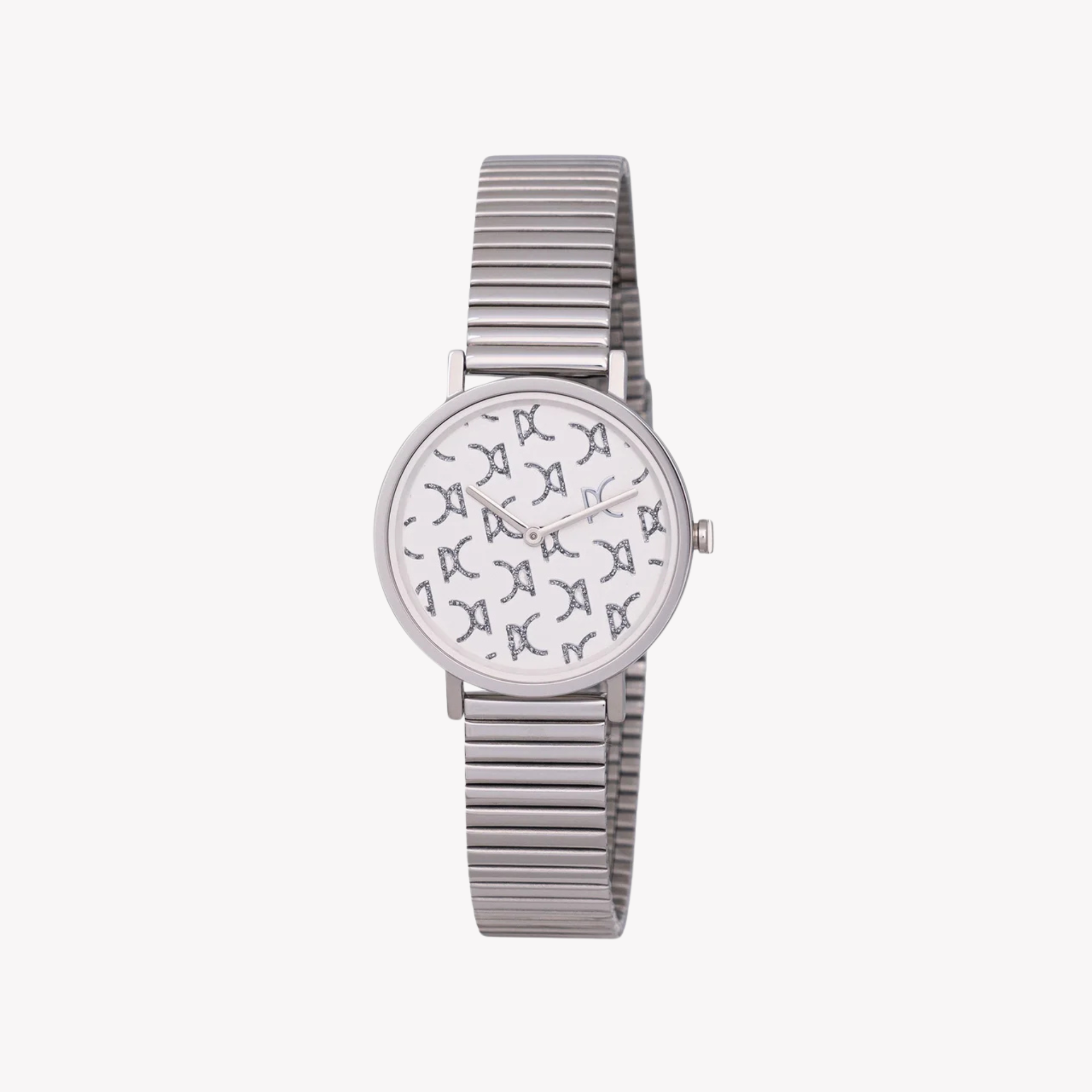 Pierre Cardin Women's Silver Metal Watch, White Dial | Cbv.1541