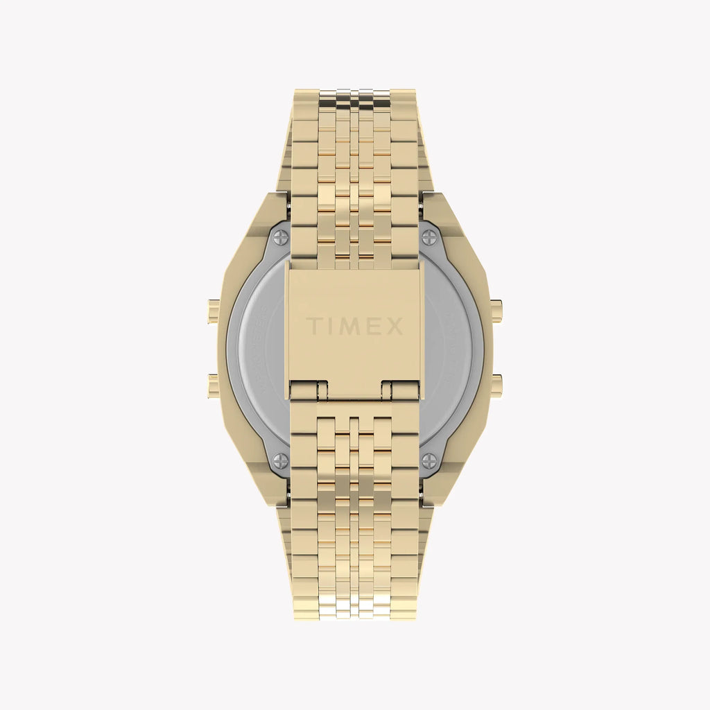 Timex Unisex Gold Tone Stainless Steel Watch, Black Lens | Tw2v74300
