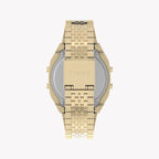 Timex Unisex Gold Tone Stainless Steel Watch, Black Lens | Tw2v74300