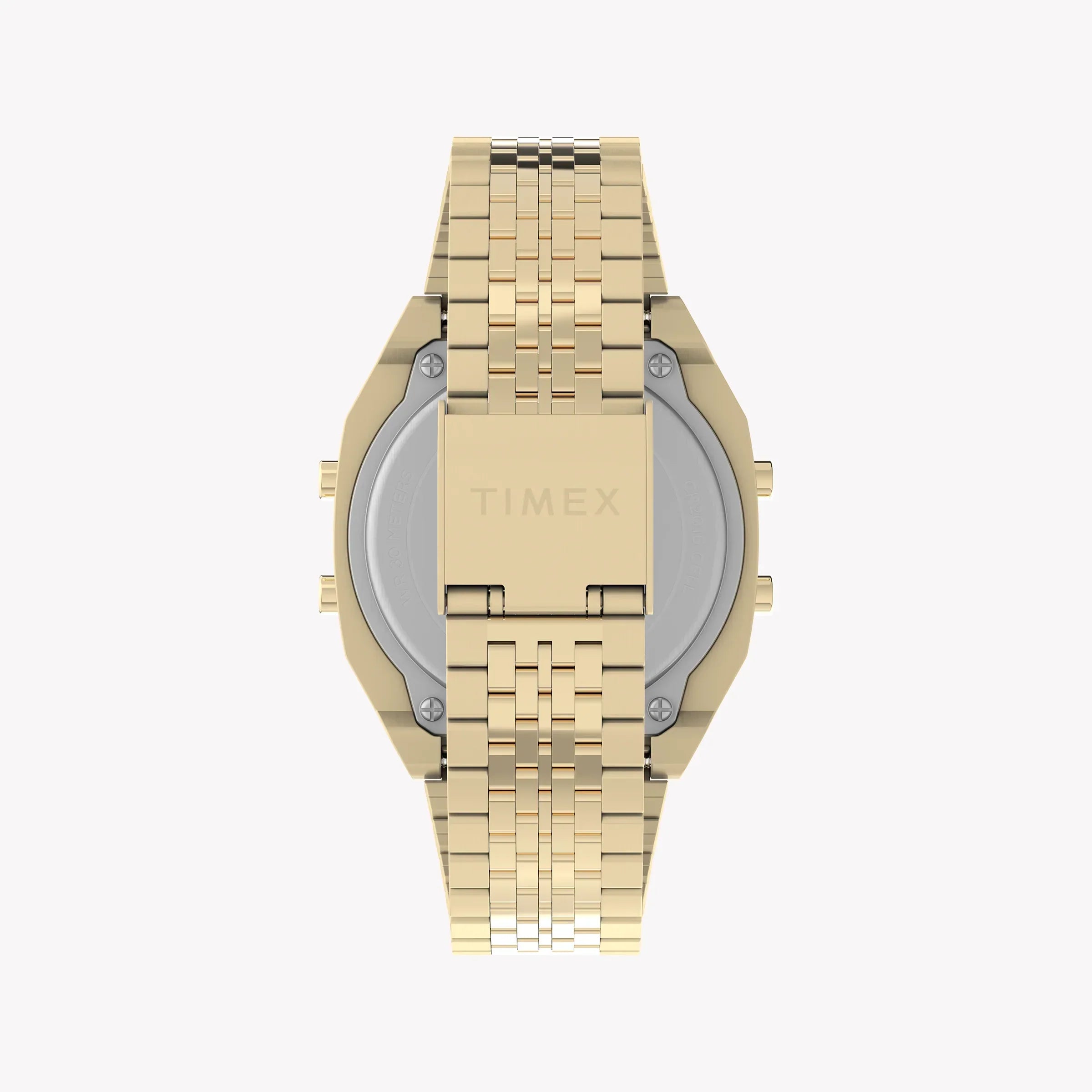 Timex Unisex Gold Tone Stainless Steel Watch, Black Lens | Tw2v74300