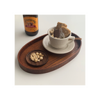 Unpainted Japanese Walnut Insulated Wooden Coaster