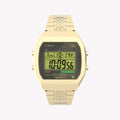 Timex Unisex Gold Tone Stainless Steel Watch, Black Lens | Tw2v74300