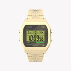 Timex Unisex Gold Tone Stainless Steel Watch, Black Lens | Tw2v74300